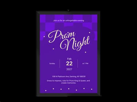 Free Prom Poster Templates Venngage