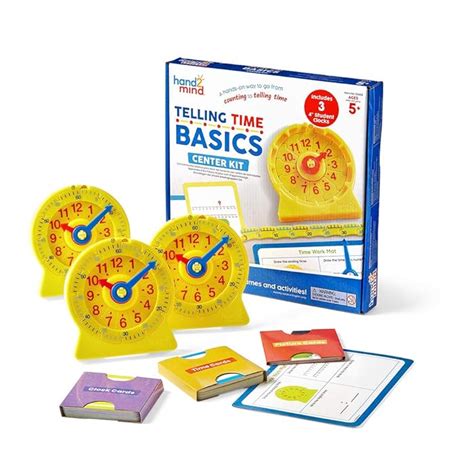 Buy Hand2mind Telling Time Basics Center 15 Games And Activities