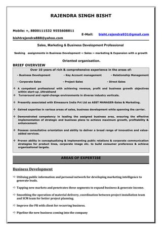 Rajendra Updated Cv Pdf