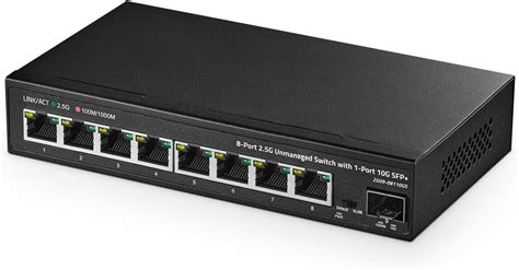 Binardat 8 Port 2 5g Switch With 10g Sfp Port 8 X 2 5 Gigabit Rj 45 Base T Ports Unmanaged