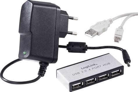 LogiLink 4 ports USB 2.0 hub Silver | Conrad.com