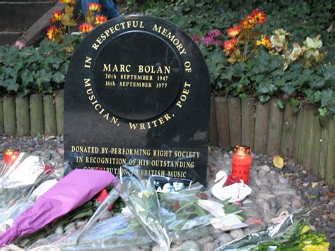 Marc Bolan Memorial Memorial Was Donated By The Prs Rockinpaddy