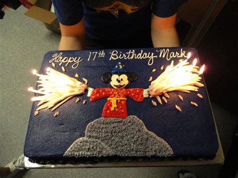 Mickey Mouse Fantasmic Birthday Cake