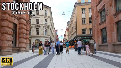 Stockholm Sweden City Walk Drottninggatan K Youtube