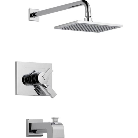 Delta Vero 1-Handle Tub and Shower Faucet Trim Kit in Chrome (Valve Not ...