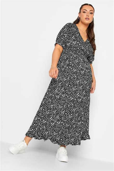 Limited Collection Plus Size Black Floral Print Maxi Dress Yours Clothing