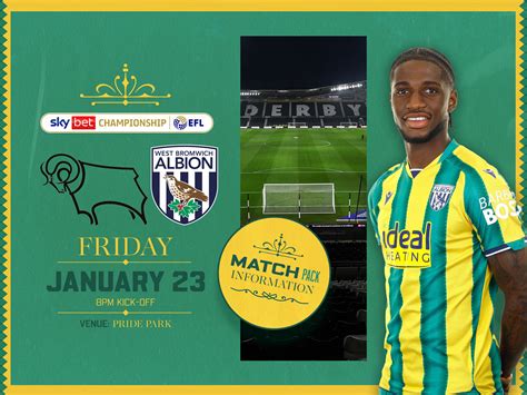 Derby County vs Albion | Match Pack | West Bromwich Albion