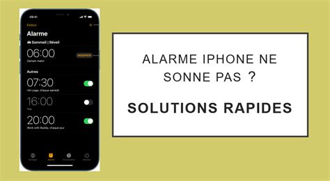 Le R Veil Iphone Qui Ne Sonne Pas Solutions Rapides