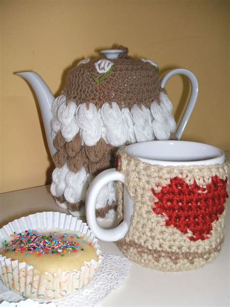 Cubre Tetera Y Funda Para Taza Realizadas En Crochet Manualidades