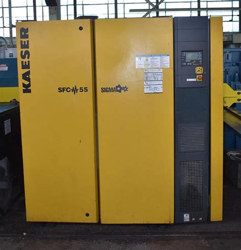 Used 75 HP KAESER SFC55 VARIABLE SPEED DIRECT DRIVE ROTARY SCREW AIR