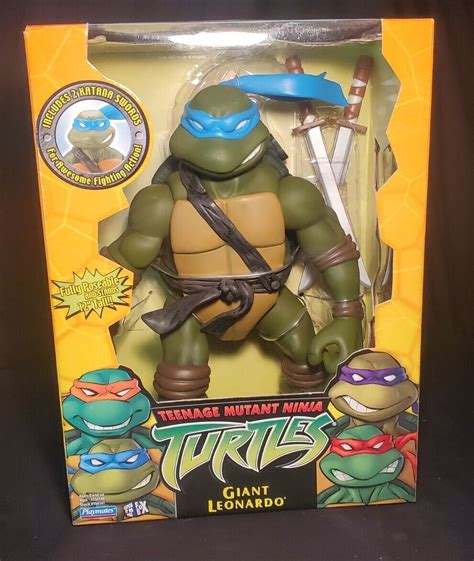 2002 Tmnt Teenage Mutant Ninja Turtles Giant Leonardo 12 Figure Nib Ebay