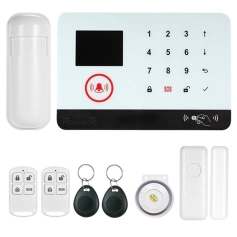 433MHz Wireless WIFI GSM SMS Auto Dial Alarm Security System LCD