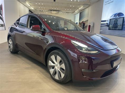 Midnight Cherry Red At Tesla Barcelona Rteslamotors