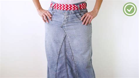 How To Turn Jeans Into A Long Skirt A Step By Step Guide