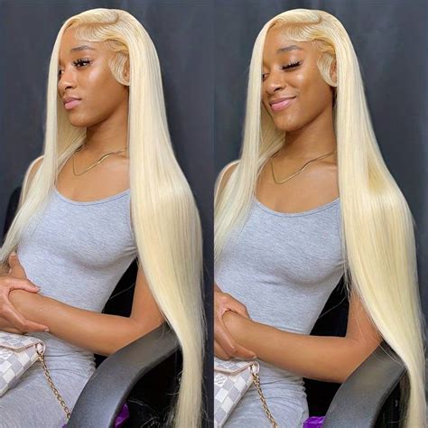 30 Inch Wigs Human Hair Blonde Temu