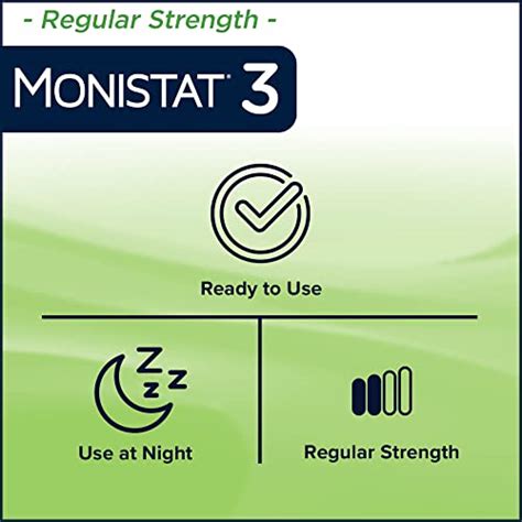 Monistat 3-Day Yeast Infection Treatment Pre-Filled Cream Applicators ...