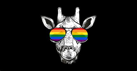Giraffe Gay Pride Flag Sunglasses LGBTQ Flag LGBT Lgbtq Flag Lgbt