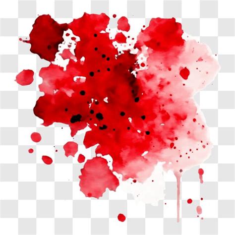 Download Abstract Red Paint Splatter On Black Background Png Online