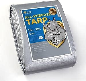 Guard Shield Tarps Heavy Duty Plus Waterproof X Feet Silver Black