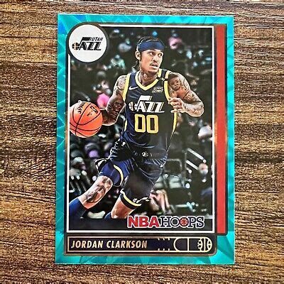 2021 22 Panini NBA Hoops Jordan Clarkson Teal Explosion 199 Utah Jazz