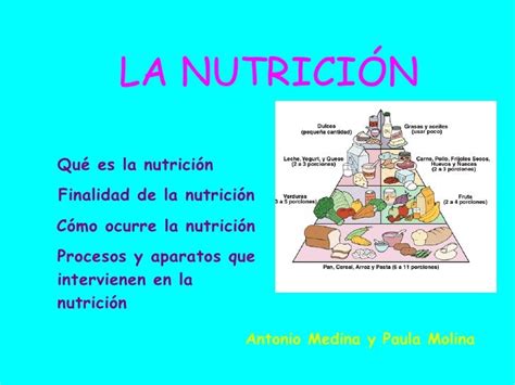 La Nutrición