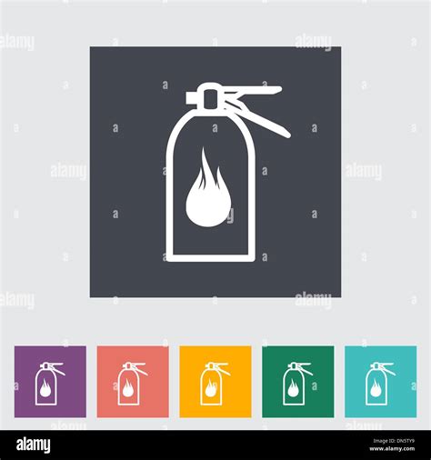 Fire Extinguisher Flat Icon Stock Vector Image And Art Alamy