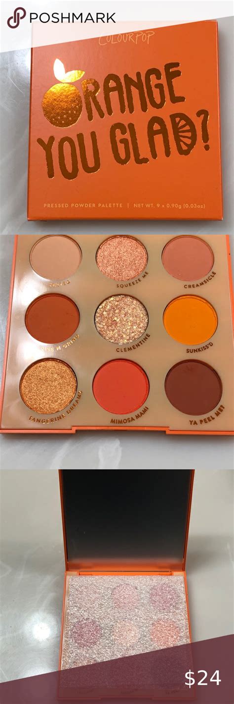 Colourpop Orange You Glad Eyeshadow Pallet Eyeshadow Colourpop