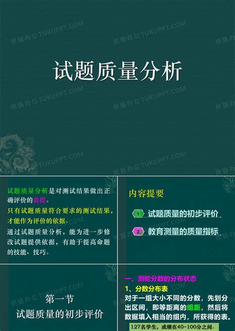 试题质量分析ppt模板下载编号qxpmnjwr熊猫办公