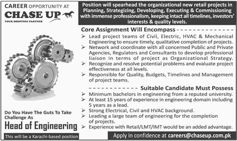 Chase Up Store Jobs At Karachi 2025 Job Advertisement Pakistan