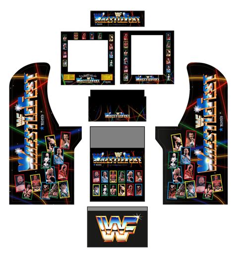 Wwf Wrestlefest Design Graphics Arcade Cabinet Large Sides Etsy