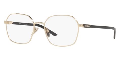 Prada Pr Yv Zvn O Pale Gold Eyeglasses