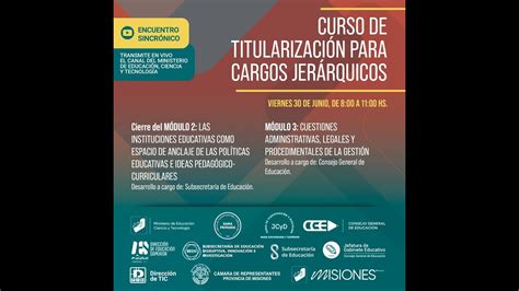 CURSO DE TITULARIZACIÓN PARA CARGOS JERÁRQUICOS CGE YouTube