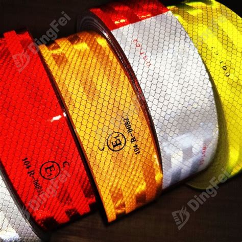 Retro Reflective Tape Prismatic Reflective Film PVC Cone Sleeve