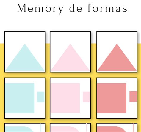 Profes Papel Tijera Memory De Formas