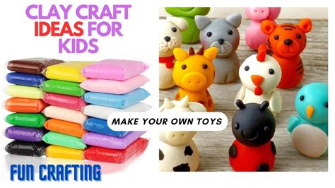 Clay Art Crafts For Kids Air Dry Clay Crafts Quick Drying Clay