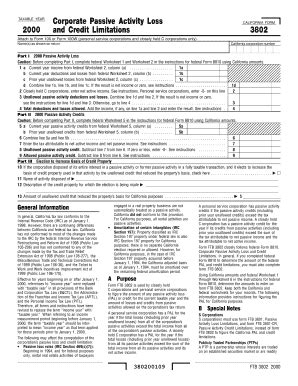 Fillable Online Corporate Passive Activity Loss Fax Email Print Pdffiller