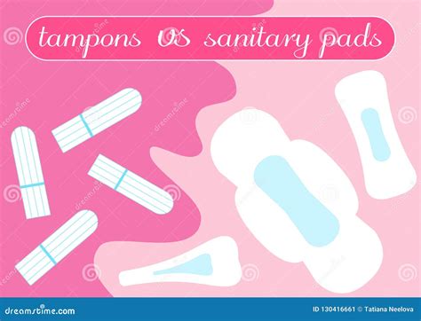 Pads For Feminine Hygiene Cartoon Vector Cartoondealer