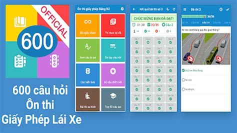 7 ứng dụng app học lý thuyết lái xe b2 600 câu hỏi đỉnh cao hiệu quả