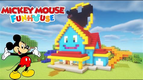 Minecraft Tutorial How To Make The Mickey Mouse Funhouse Mickey Mouse