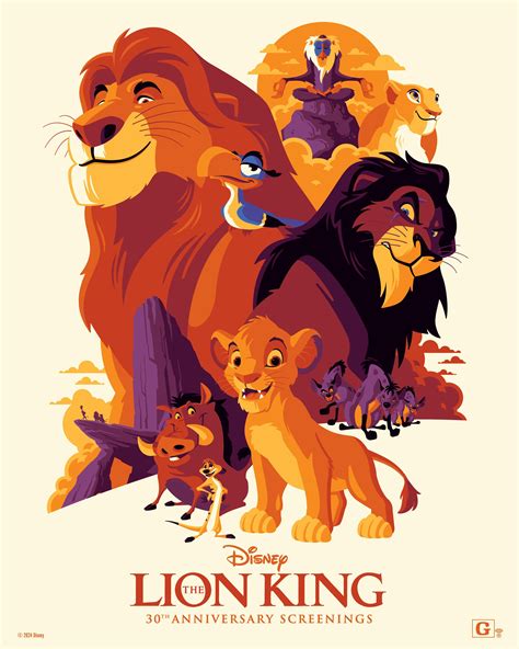 Official 30th Anniversary Poster For The Lion King Returning To Theaters July 12 Ryms