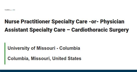 Nurse Practitioner Specialty Care Or Physician Assistant Specialty