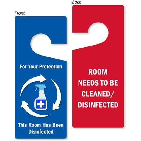 Room Disinfected Signs Room Has Been Sanitized Tags