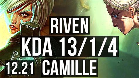 Riven Vs Camille Top Rank 2 Riven 1314 23m Mastery 1200 Games Kr Challenger 1221