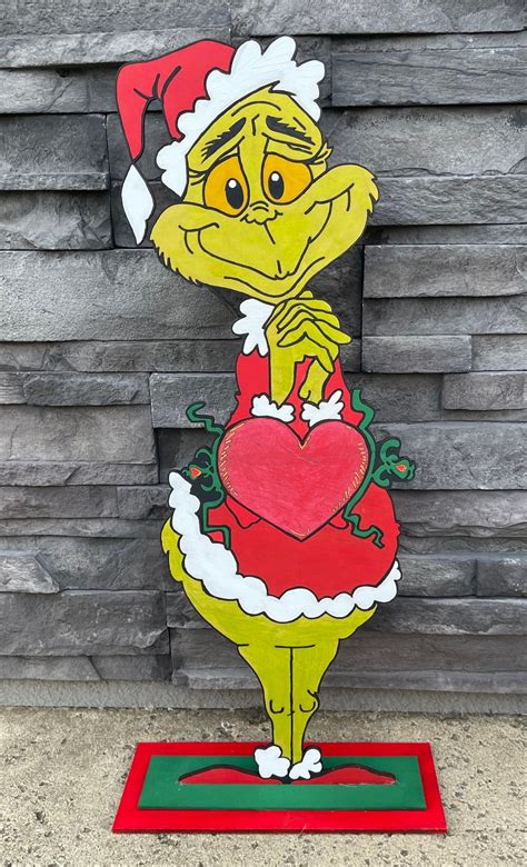 Happy Grinch Cutout Etsy