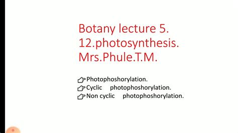 Th Sci Botany Lecture Youtube