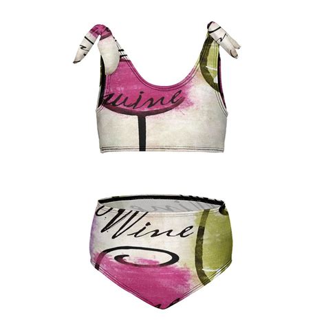 Wine Tasting III Girl S Piece Bikini Set Beach Sport Swimsuit Swimwear Y Cm Walmart