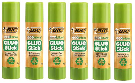 Bic Ecolutions 6 Glue Sticks 8 G 3 Pack X2 Uk Home