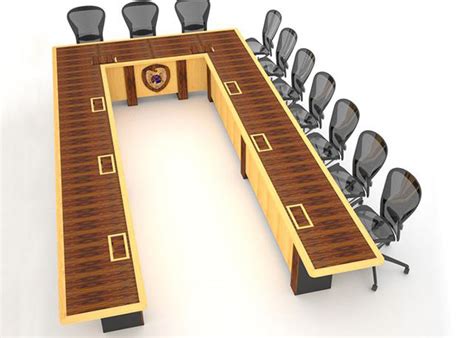 Large U Shaped Conference Table