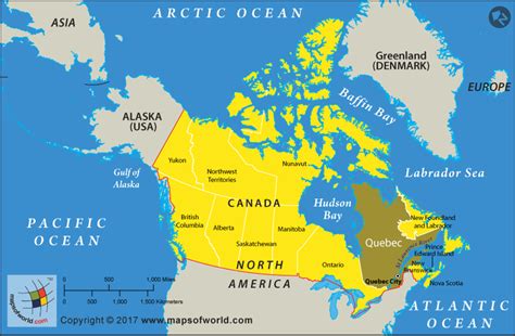 Quebec World Map