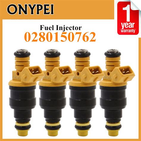 Set 4 Fuel Injector 0280150762 For Volvo 240 740 940 960 940 Peugeot